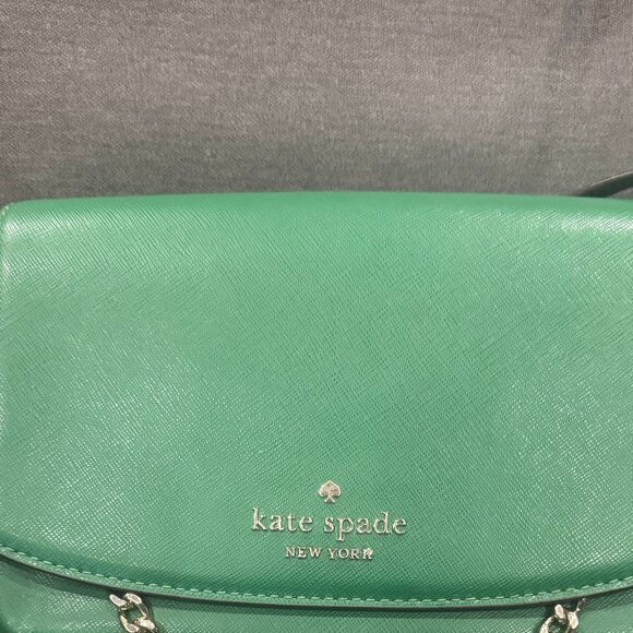 Kate Spade Carson Crossbody Saffiano Leather Green - Picture 9 of 9